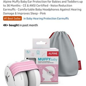 Alpine Muffy Baby Ear Protection - Pink